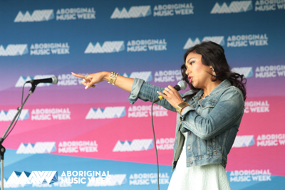 Inez Jasper at Aboriginal Music Week 2014